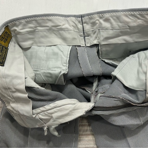 Glen Oaks No Iron Gray Pinstripe Dress Pants ~33x29 - Picture 9 of 14